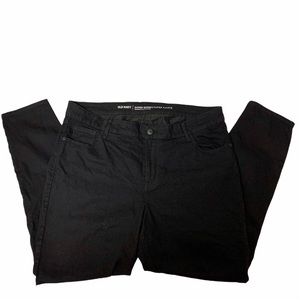 Old Navy Skinny Mid-Rise Black Jeans 16 Short